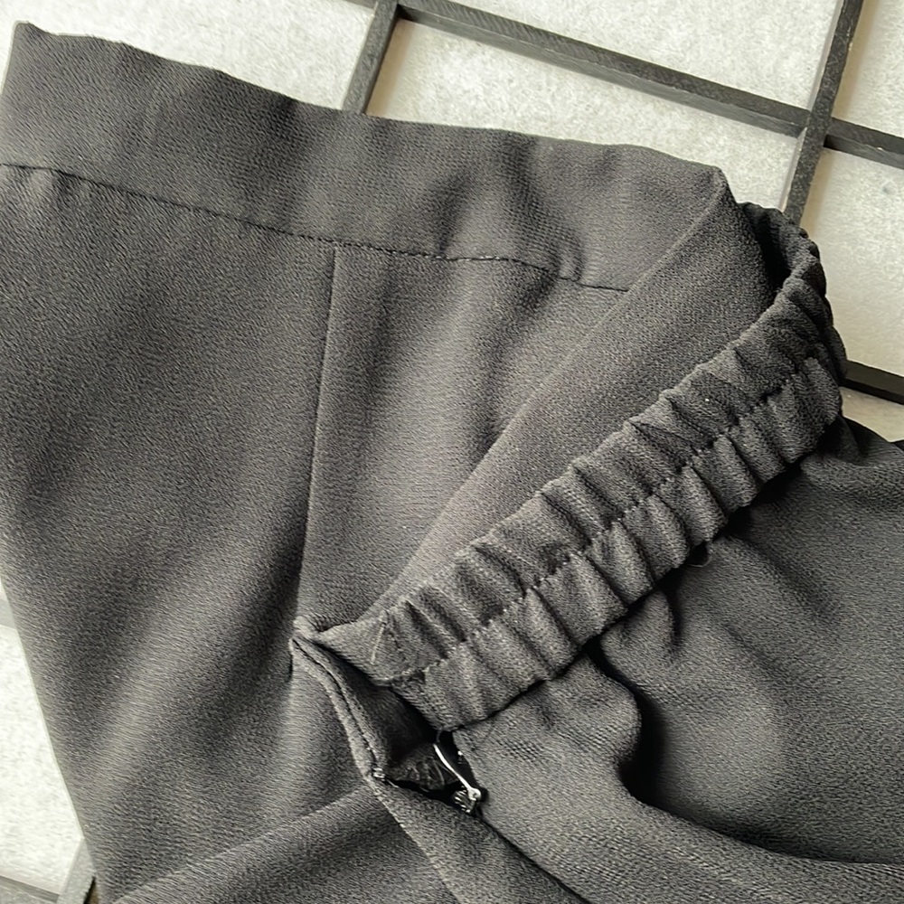 R & M Collection. Sheer Wide Leg Side Slitted Pants - Picture 4 of 13